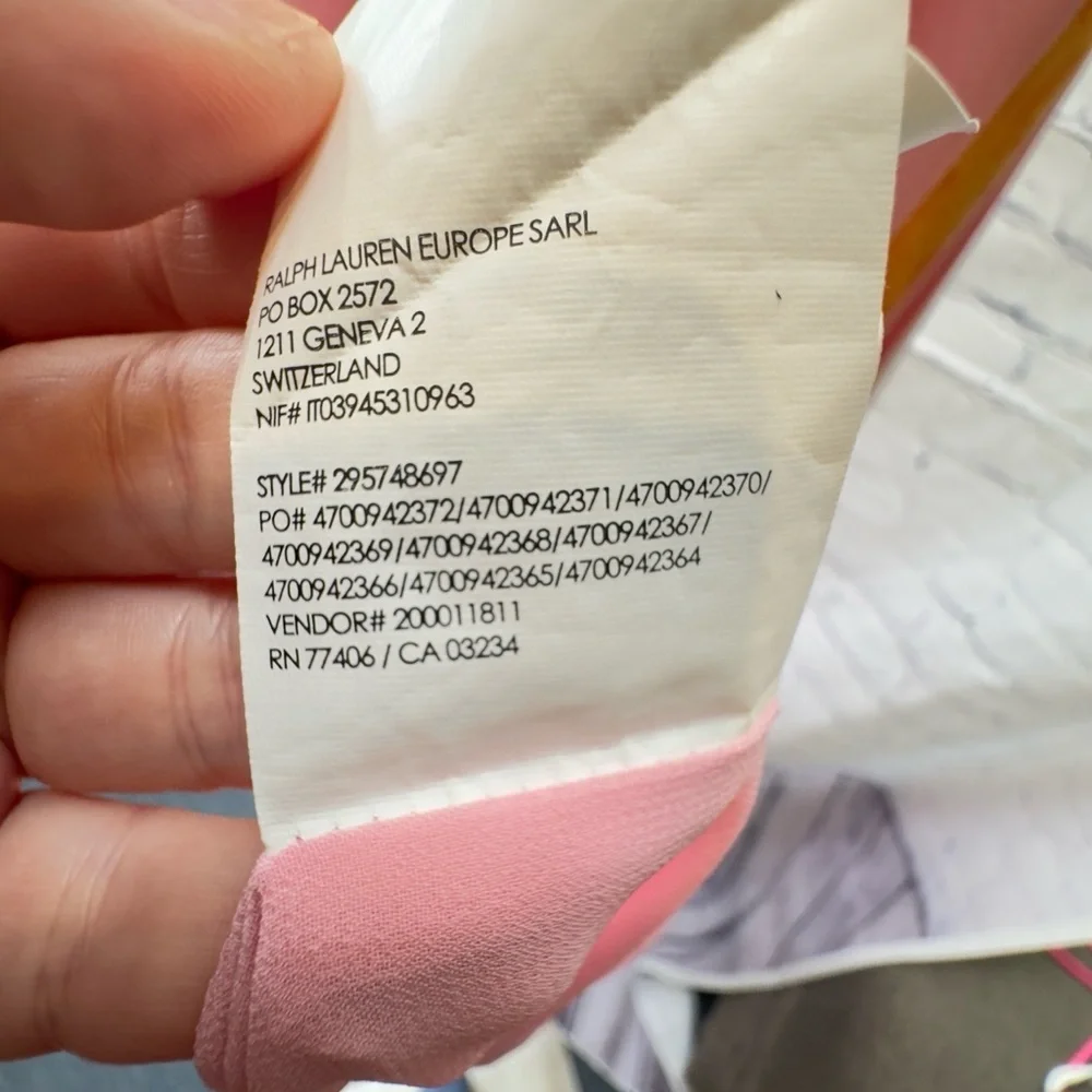 Club Monaco Pink Striped Amirra 100% silk Dress Size 12 US $298 - Picture 12 of 13